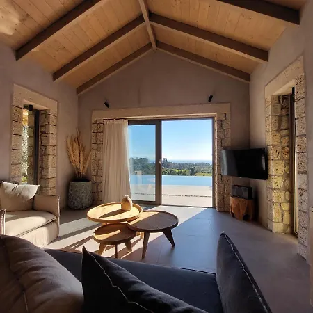 Elaiopetra Kefalonia - Stonehouse Hideaway With Pool - Modern Luxury With Serene Sea And Mountain Views *