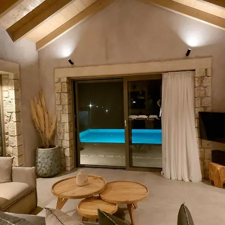 Elaiopetra Kefalonia - Stonehouse Hideaway With Pool - Modern Luxury With Serene Sea And Mountain Views Villa