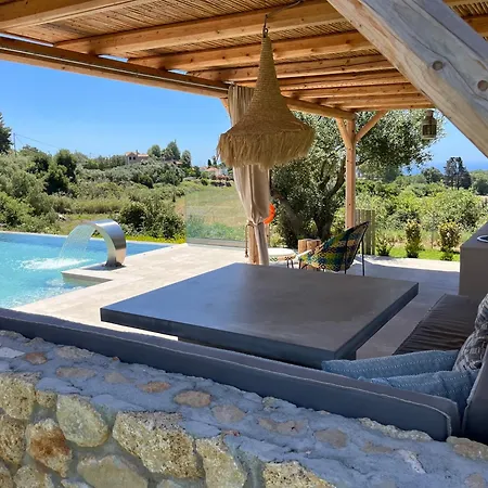 Elaiopetra Kefalonia - Stonehouse Hideaway With Pool - Modern Luxury With Serene Sea And Mountain Views Villa Metaxáta